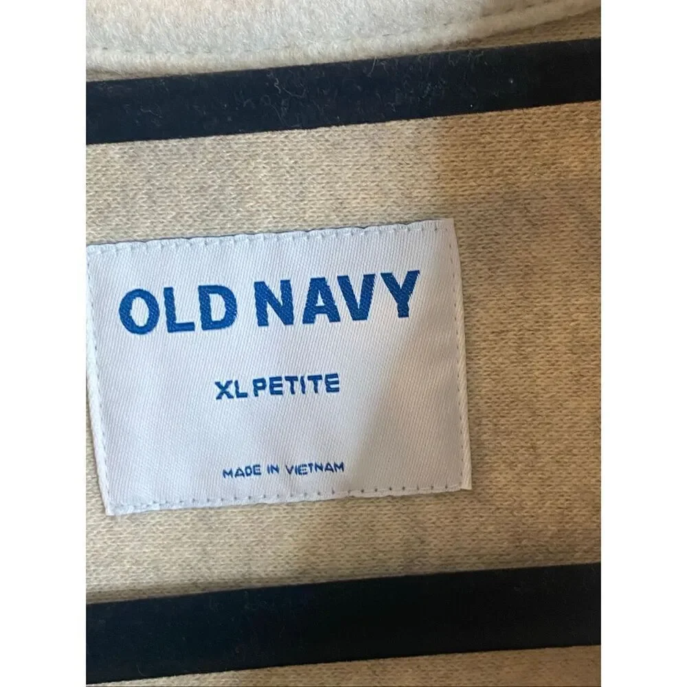 OLD NAVY • Oatmeal Cream Beige Flannel Shacket • Ladies XL Petite